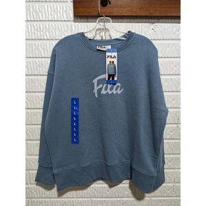 Fila Women's Blue Crewneck Sweatshirt Size L NWT